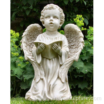Белый Мрамор Маленький Ангел Статуя На Продажу